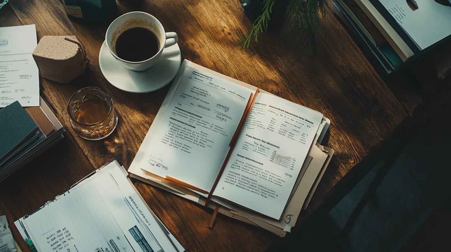 Documents and notes for comparing loan offers
